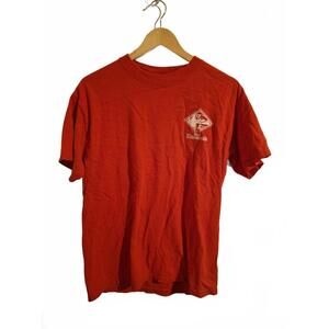 Vintage Kinnucan's Cotton T-Shirt Men's Size Med. Red Graphic